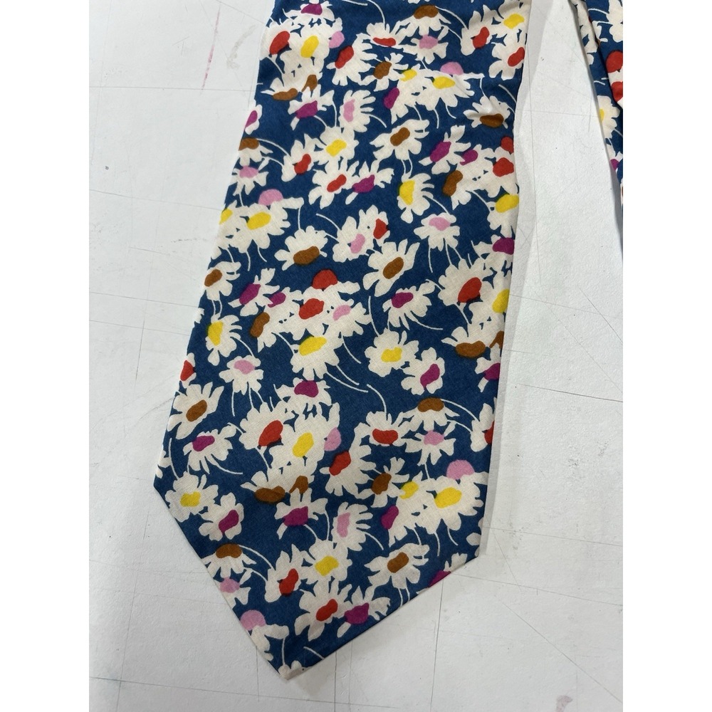 Liberty Of London Men's Daisy Tie 100% Cotton Preppy Spring Summer